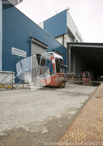 Image of Loading dock and forklift