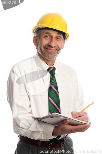 Image of contractor writing estimate project