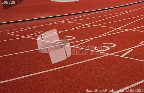 Image of start on a running track