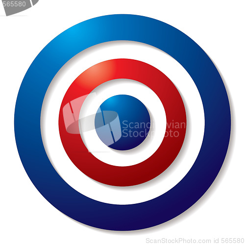 Image of tricolor target