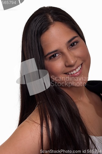 Image of Long hair brunette