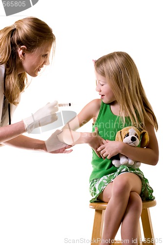 Image of Child getting a vaccine