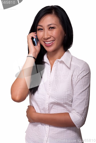 Image of Woman on cell phone