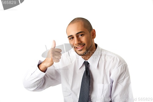 Image of Business man, thumb up