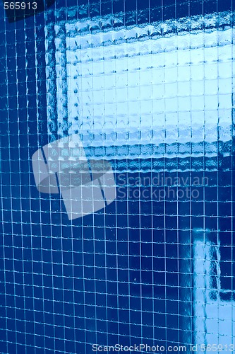 Image of blue plaid background