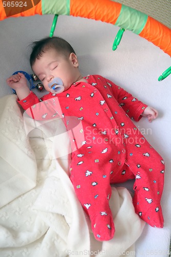 Image of baby sweetly sleeps