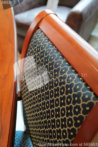 Image of back of the luxurious chair