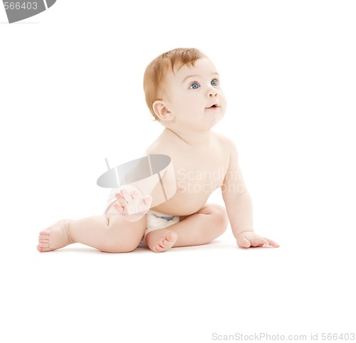 Image of baby boy in diaper