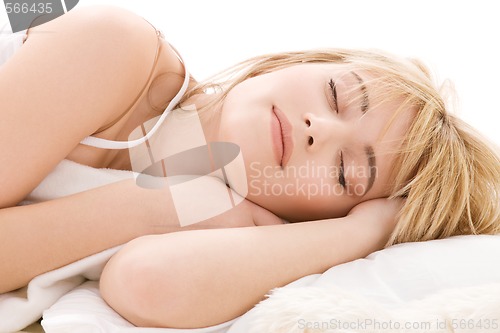 Image of sleeping girl