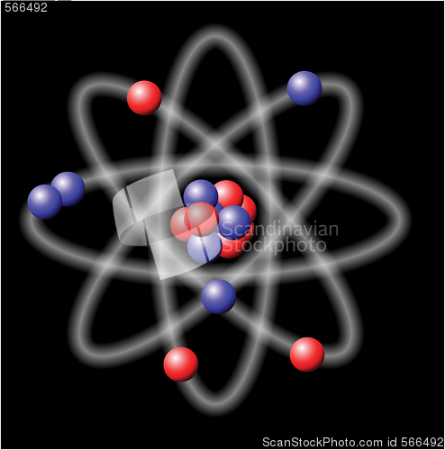 Image of Atom - vector illustration