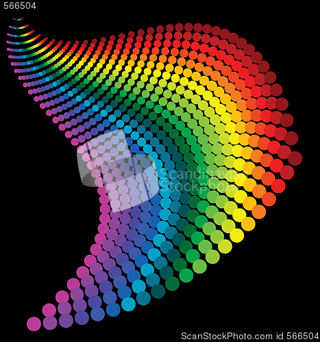 Image of Abstract rainbow dots