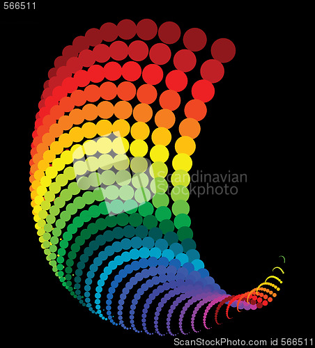 Image of Abstract rainbow dots