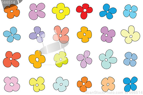 Image of Simple flower pattern