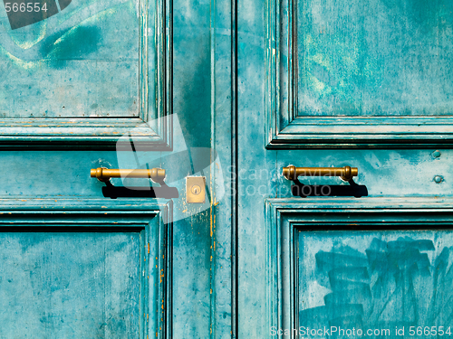 Image of Turquoise  door