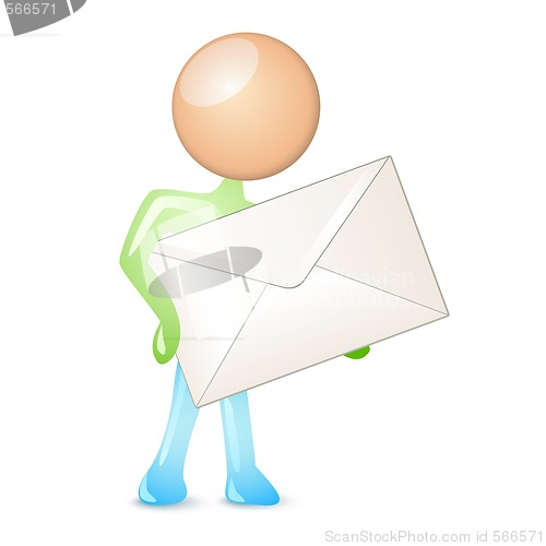 Image of Mailing humanoid