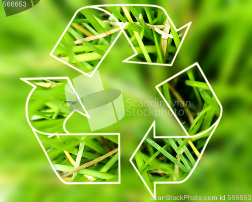 Image of Recycle symbol .