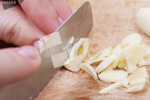 Image of Chopping the Garlic