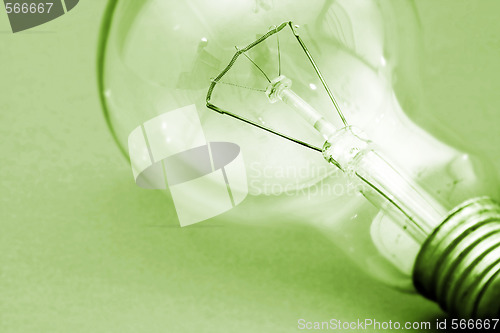Image of Background with lit lightbulb