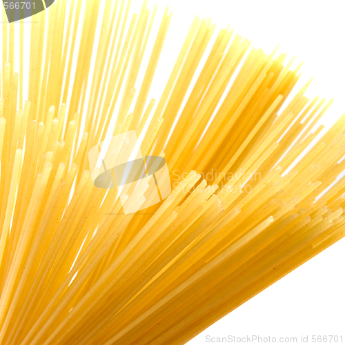 Image of uncooked spaghetti 