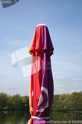 Image of Parasol against blue sky