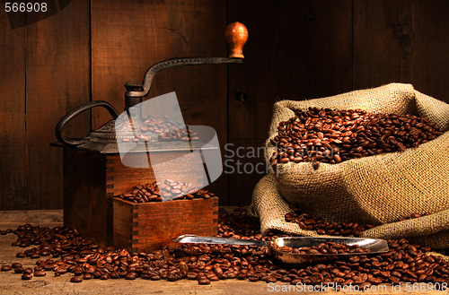 Image of Antique coffee grinder