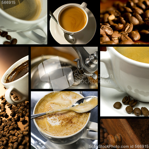 Image of Coffee themed collage