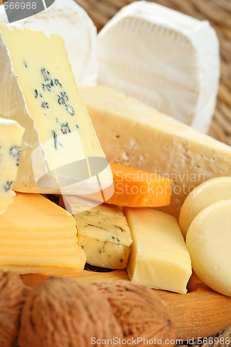 Image of board of cheese