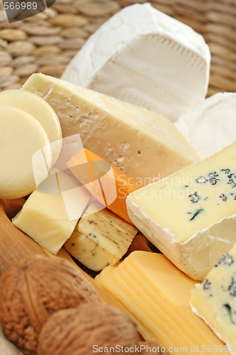 Image of board of cheese