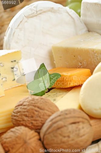 Image of board of cheese