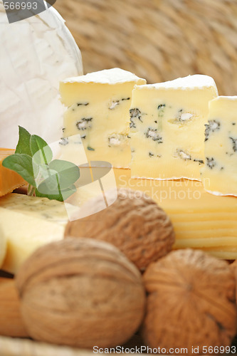 Image of board of cheese