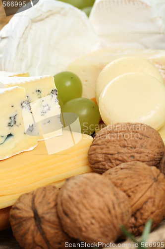 Image of board of cheese