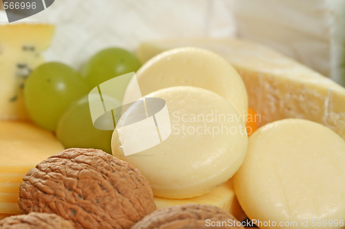 Image of board of cheese