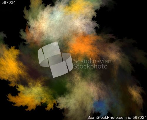 Image of Fractal color clouds