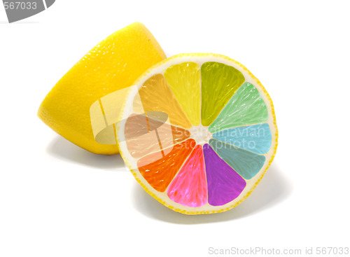 Image of Coloured lemon