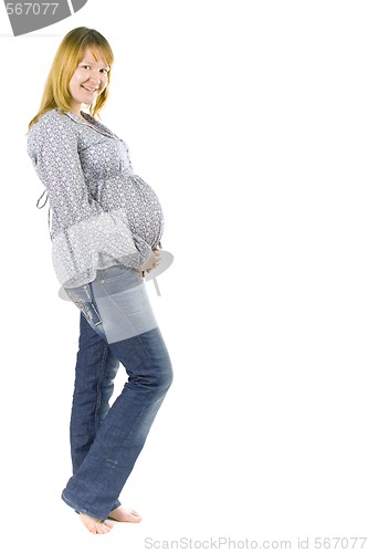 Image of young pregnant woman