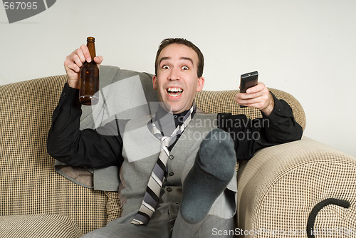 Image of Excited Businessman