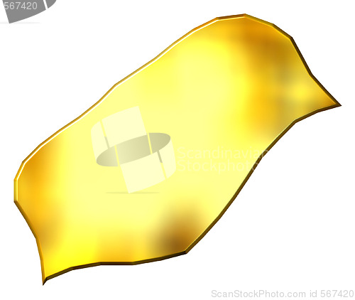 Image of Monaco 3d Golden Map