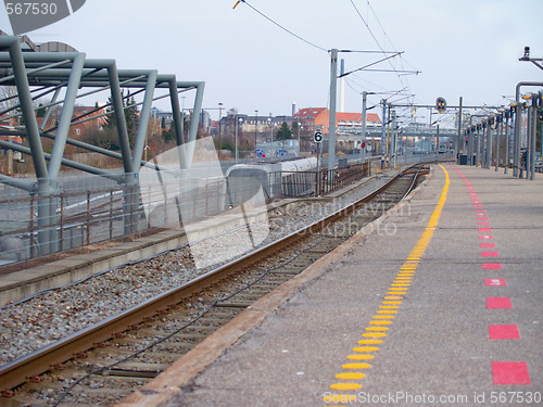 Image of Danish metro train station in Copenhagen