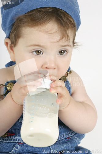 Image of Baby with Bottle