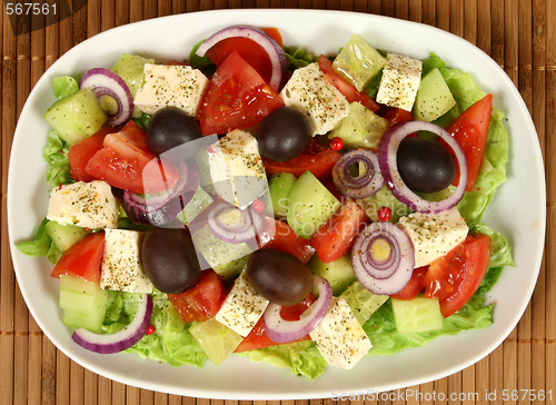 Image of Greek salad.