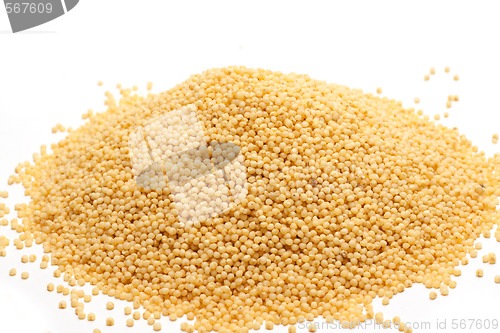 Image of Heap millet is spilt