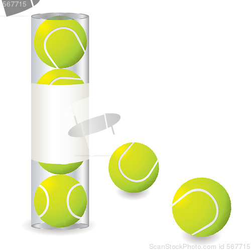 Image of tennis stack