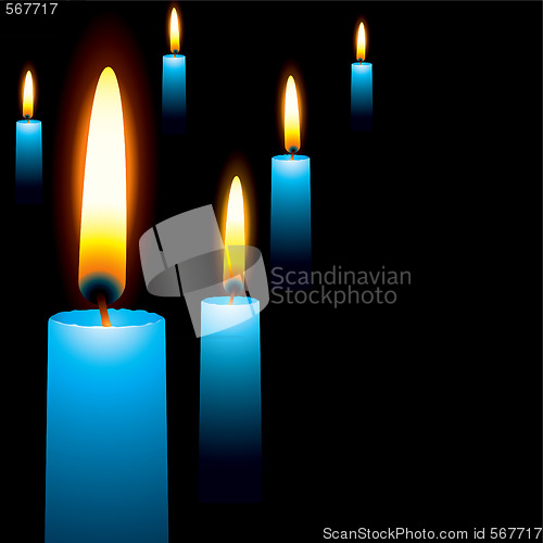 Image of blue candle