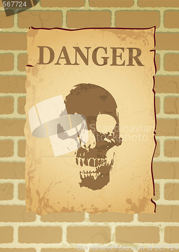 Image of danger poster
