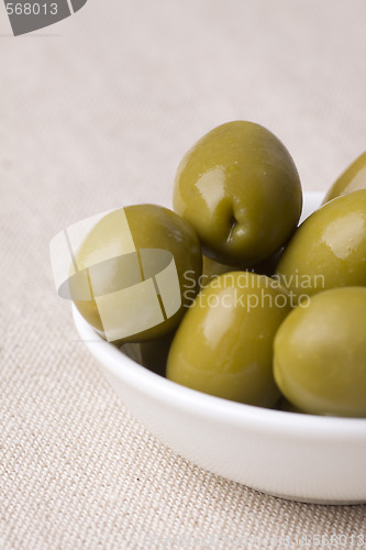 Image of green greek olives