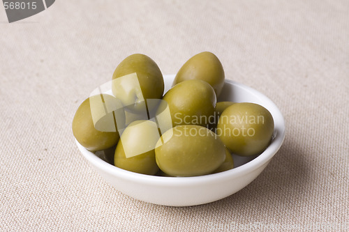 Image of green greek olives