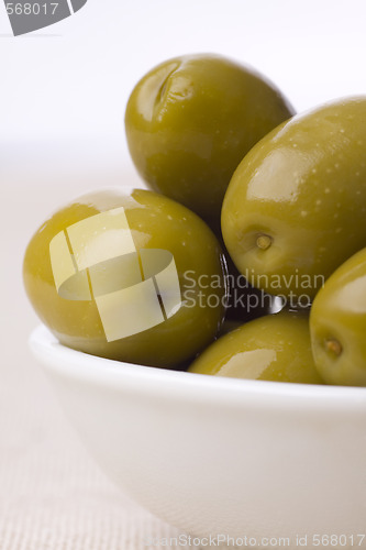 Image of green greek olives