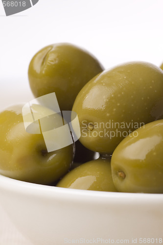 Image of green greek olives