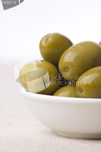 Image of green greek olives