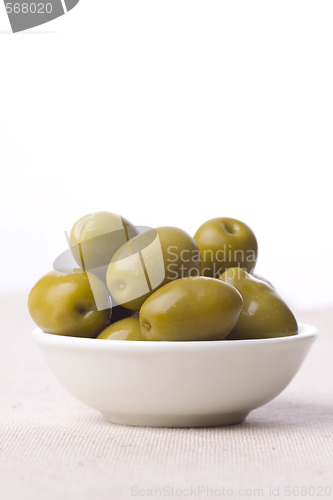 Image of green greek olives